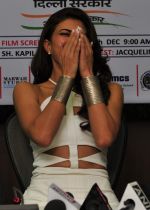 Jacqueline Fernandez promoting English film Definition of Fear at a press conference in Delhi on 5th Dec 2015
